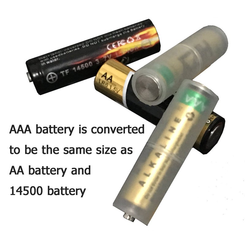 LampVPath (Pack of 8 AAA to AA Battery Adapter, AAA to AA Battery Converter Holder, AAA to AA adapter for Battery Converter AAA to AA - Image 3